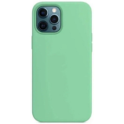 Силиконовый чехол FUMIKO для iPhone 12 светло-зелёный
