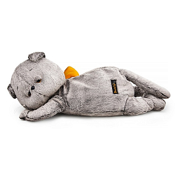 Мягкая игрушка Кот Басик сонный с карманом на молнии (пижамница), 50 см