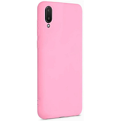 Задняя накладка SILICONE COVER для Samsung Galaxy A02 розовый