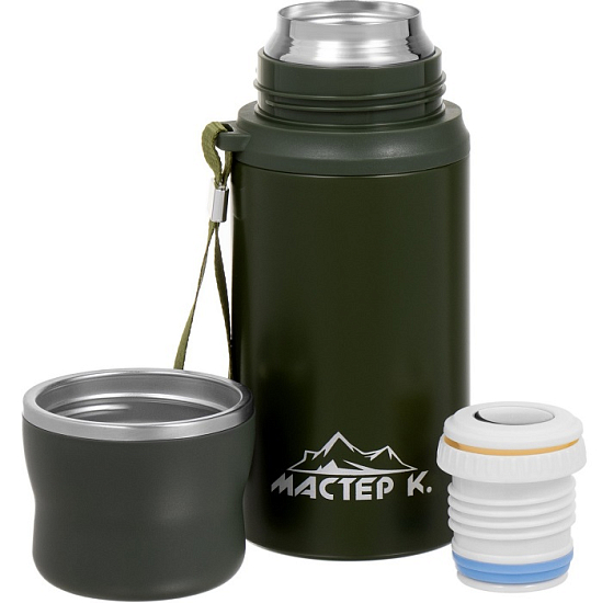 Термос, 600 мл, Гильза "Мастер К", с кружкой, сохраняет тепло до 8 ч   9912141