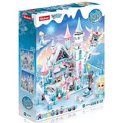 Конструктор SLUBAN Ледяной мир: Сказочный замок (1324 дет.)