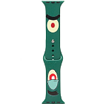 Силиконовый ремешок ApW01 для Apple Watch 42/44/45/49mm (006) (green)