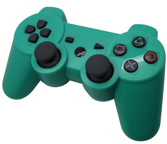 Геймпад БП для SONY PS3 Dual Shock зеленый (не оригинал)