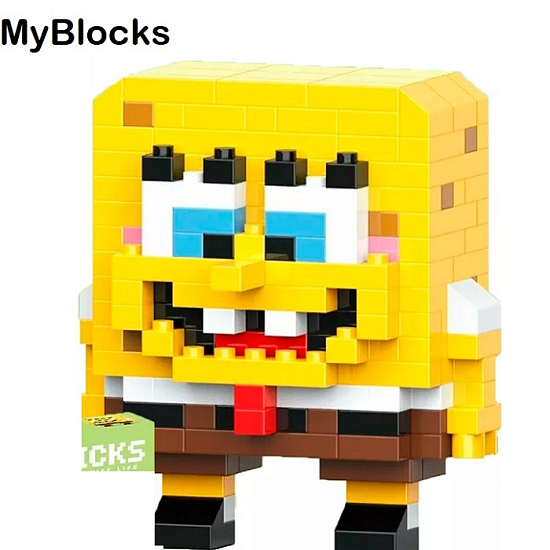 Фигурка-конструктор MyBlocks "Губка Боб" 7245A