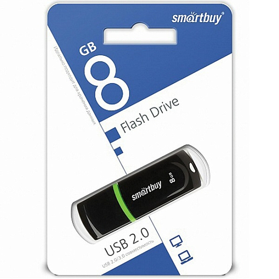 USB  8Gb Smart Buy Paean Black
