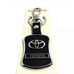 Брелок с карабином TOYOTA хром-металл на коже
