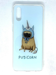 Силиконовый чехол NONAME для Samsung Galaxy A02 Pugicrn, голубой (4)