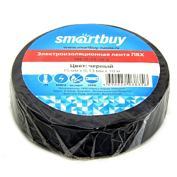 Изолента SMARTBUY 15мм/10м черная (SBE-IT-15-10-b)