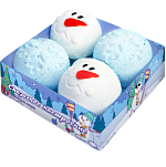 Новогодний набор бомбочек для ванн «снеговичок», 480 г