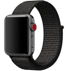 Нейлоновый ремешок ZIBELINO для Apple Watch 38/40mm черный