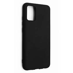 Задняя накладка SILICONE COVER Soft Matte для Samsung Galaxy A02 чёрный