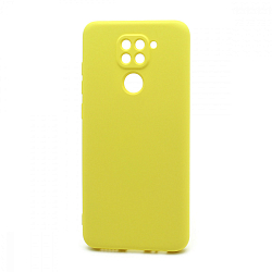 Силиконовый чехол SILICONE CASE New ERA для Xiaomi Redmi Note 9 желтый