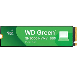 Накопитель SSD M.2 1Tb Western Digital WD Green SN3000, 2280, PCI-E 3x4, R/W - 5000/4200 MB/s (WDS100T4G0E)
