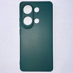 Задняя накладка Мобилис для Xiaomi Redmi Note 13 Pro, темно-зеленый, матовая с защитой камеры