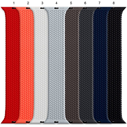 Силиконовый ремешок ISA для Apple Watch 42/44 (size 5 - 150 ) плетенный