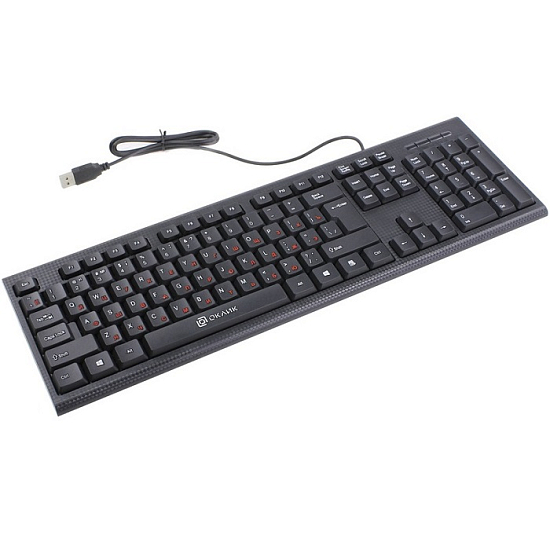 Клавиатура OKLICK 120M Standard USB (черный)
