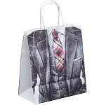 Пакет подарочный крафтовый, упаковка, «Самому лучшему», 22 х 25 х 12 см