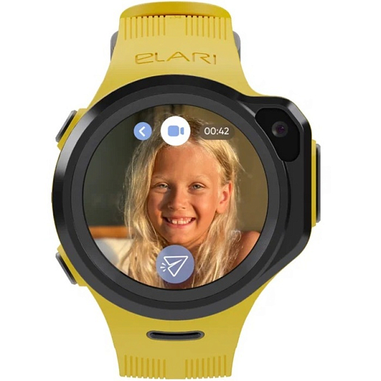 Умные часы ELARI KidPhone 4GR M (желтый)