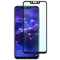  Противоударное стекло 5D NONAME для HUAWEI Mate 20 Lite чёрное, полный клей, в техпаке