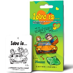 Ароматизатор AROMA RICHE LOVE IS... - МЯТА (подвесной картонный)