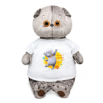 Мягкая игрушка Басик в футболке с принтом "Мультсериал", 60 см (Ks60-02)