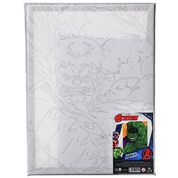 Картина по номерам в плёнке "Халк", Мстители 30х40 см   9302155