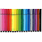 Фломастеры 18 цветов BRIGHT COLORS JUMBO, утолщенные, в пластиковом пенале