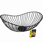 Фруктовница REGENT Linea TRINA 93-TR-01-26, 30х21х12.7 см, (крашеный стальной пруток)