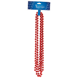 Бусы Волшебная страна Классик длина 2,7м, диаметр бусинки 10мм, цвет красный 104069