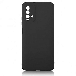 Задняя накладка SILICONE COVER Soft Matte для Xiaomi Redmi 9T чёрный