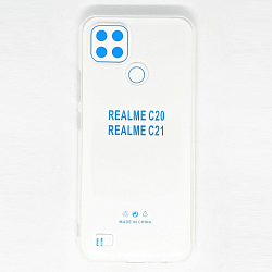 Задняя накладка GRESSO. Коллекция Пушистики-принт 13 для Realme C21 прозрачный