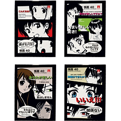 Блокнот А7 40л кл на скрепке MANGA ANIME