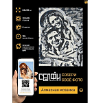 Алмазная мозаика 22х30 см. Серия "Селфиконструктор" 6 цветов. Классик