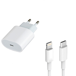 Сетевое ЗУ для Apple iPhone 12W, Lightning (LOGO) (не оригинал) AA