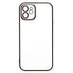 Задняя накладка PC073 для iPhone 12 (black) (213798) с закрытой камерой