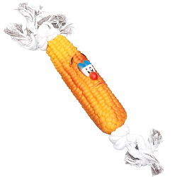 Игрушка на канате «Кукуруза» для собак, 30 см (кукуруза 14 см)