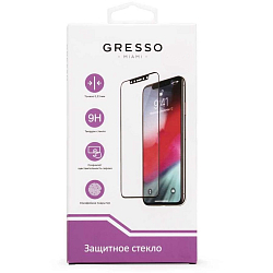 Противоударное стекло GRESSO для iPhone 11 черное