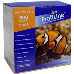 Фотобумага 10x15 ProfiLine БСПф60-500, глянцевая 240г/м2, 500л, 2880 dpi