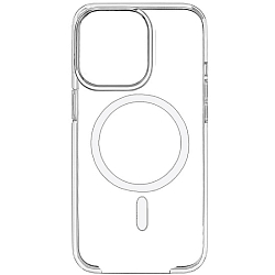 Силиконовый чехол Clear Case Magsafe для iPhone 15 Pro Clear (+ анимация NFC) ORG