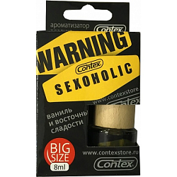 Ароматизатор CONTEX Warning Sexogolic аромат ванили, c деревянной крышкой