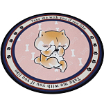 Коврик для животных, EVA+полиэстер, d=60 см розовый