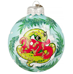 Шар "Змея - символ 2025 1", 80мм, в подарочной упаковке КУ-80-244021/1