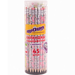 Карандаш ЮНЛАНДИЯ "МАГИЯ", 1 шт., HB, с ластиком, корпус ассорти, 181778