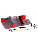 Набор скейт-парк «Экстремал», фингерборд и фингербайк 9445045