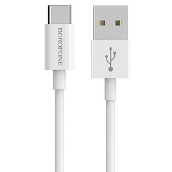 Кабель USB <--> Type-C  1.0м BOROFONE BX22 Bloom белый