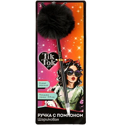 Ручка шариковая с пуш.топпером TIK TOK GIRL PEN2-73785-TT