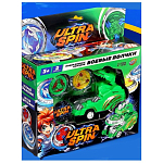 Набор волчков ULTRA SPIN «Дино», с устройством запуска, цвет зеленый 10167229