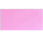 Пластина-основание для конструктора, 25,5 × 12,5 см, цвет розовый