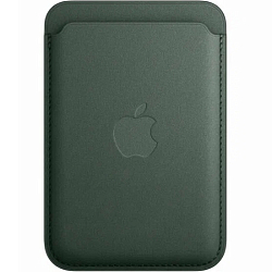 Кошелек для карт MagSafe Leather Wallet для Apple iPhone №10 Хакки