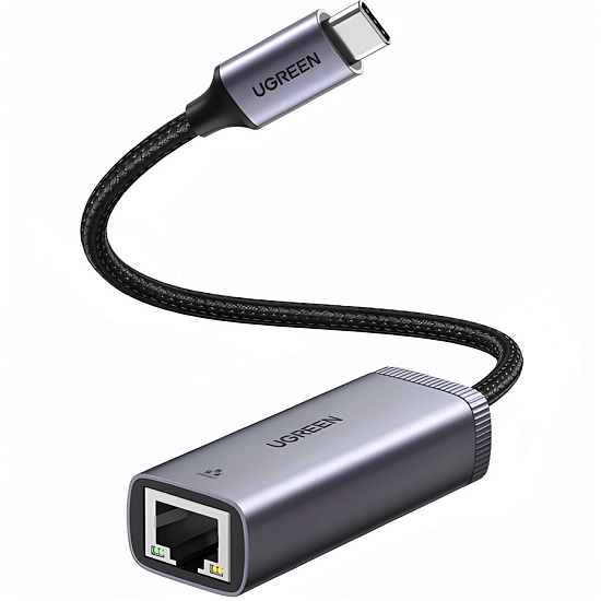 Сетевой адаптер UGREEN CM483 (40322) серый, USB-C